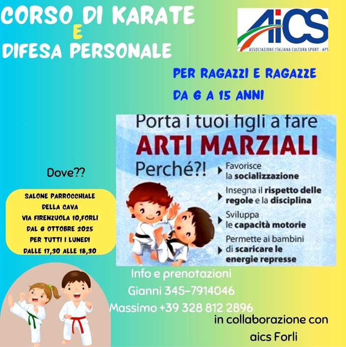 Arti marziali e difesa - Corso per ragazzi e ragazze dai 6 ai 15 anni