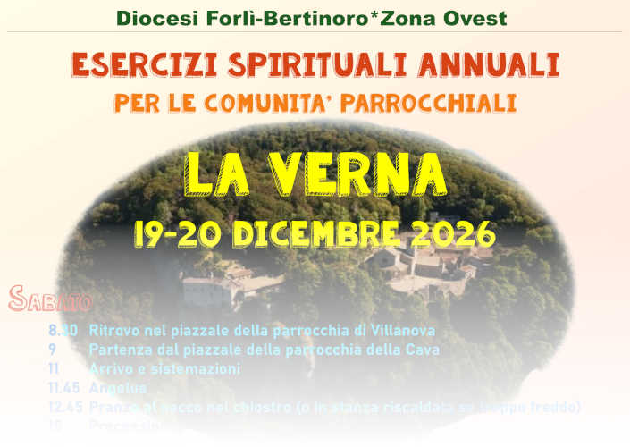 La Verna - Esercizi Spirituali 2026 (19-20 dicembre)